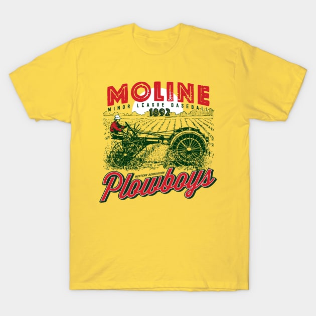 Moline Plowboys T-Shirt by MindsparkCreative